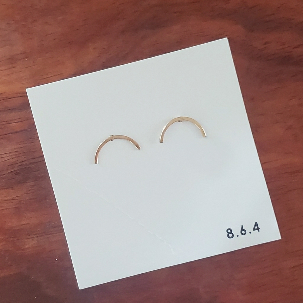 14K Gold Stud Earrings